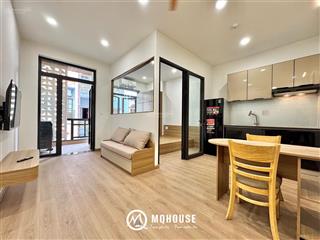 Chdv full nội thất 1pn ban công trước, sau  máy giặt riêng ngay lăng cha cả