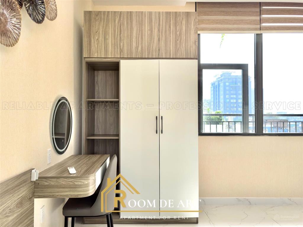 Chdv full nội thất 1pn  studio cực thoáng, ban công cửa sổ ngay bảy hiền