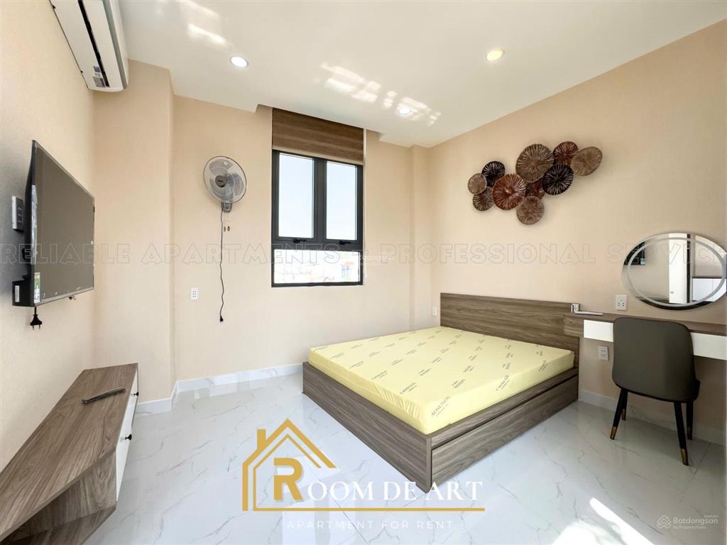 Chdv full nội thất 1pn  studio cực thoáng, ban công cửa sổ ngay bảy hiền