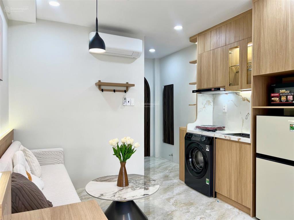 Chdv full nội thất studio luxury, máy giặt sấy riêng ngay lbb