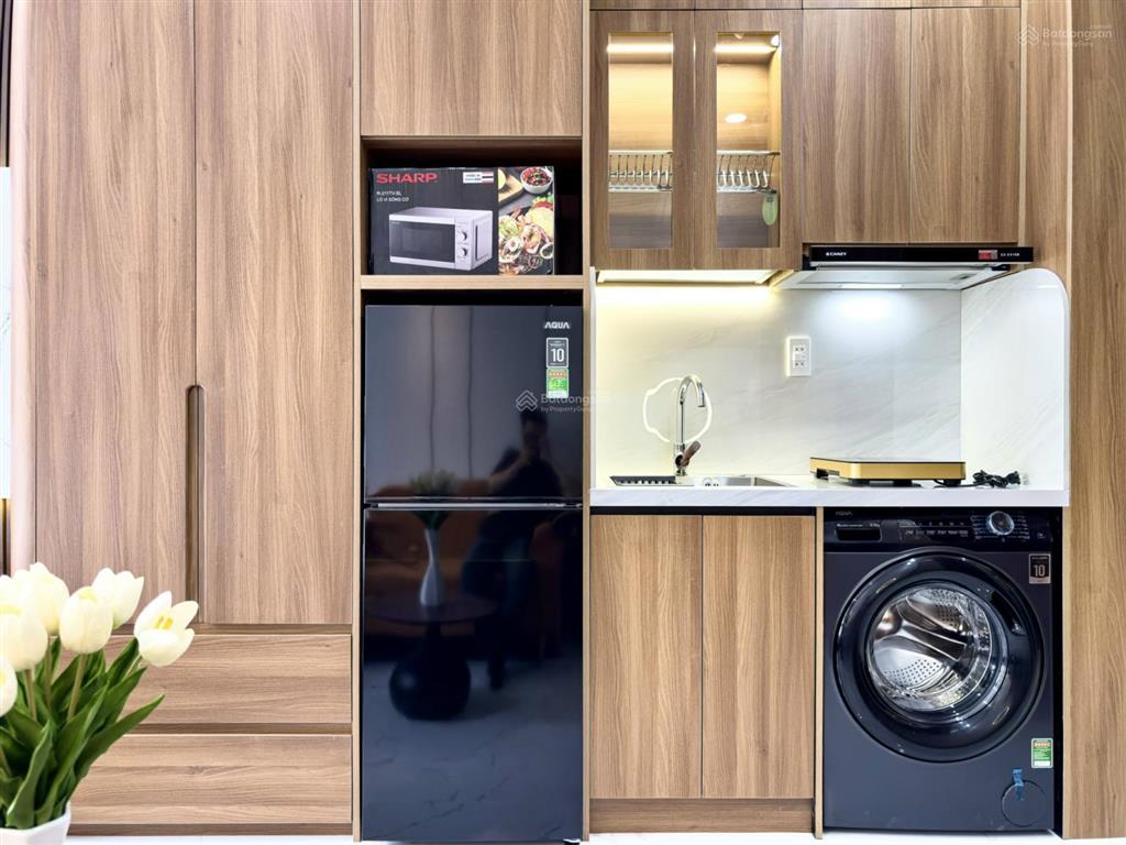 Chdv full nội thất studio luxury, máy giặt sấy riêng ngay lbb
