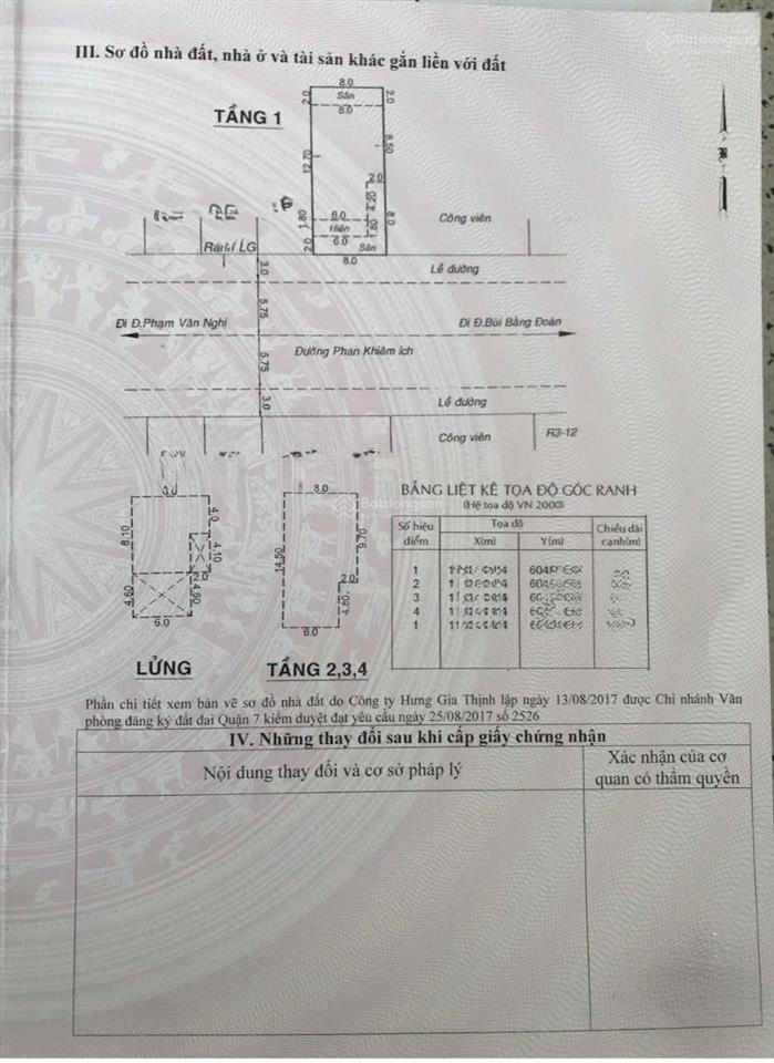 Chính chủ bán nhà góc 2mt phan khiêm ích, hưng gia, phú mỹ hưng  q7  8x18.5m  5 tầng  62 tỷ tl
