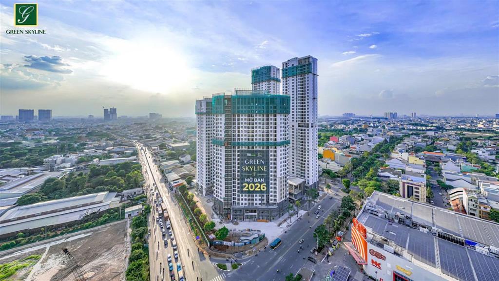 Căn hộ cao cấp green skyline cạnh go dĩ an, làng đhqg tphcm