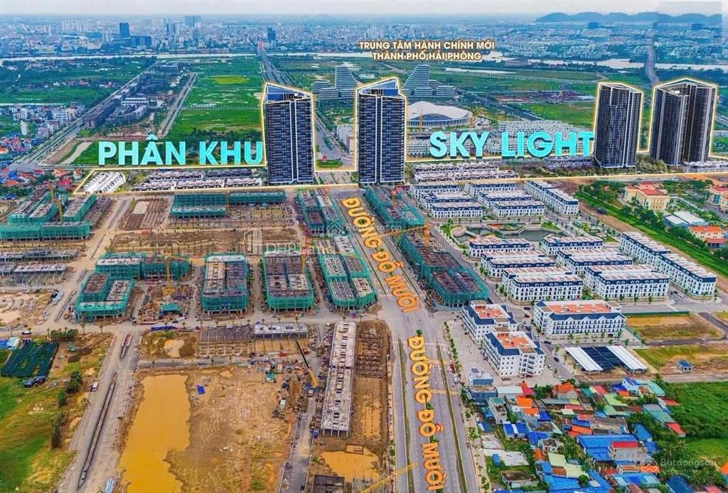13,4 tỷ shophouse 96m2 trục đường 25m tại skylight hoàng huy new city.  0966 959 ***