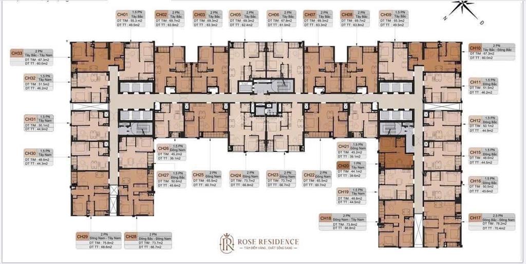 Hàng hiếm 1,5 ngủ view bể bơi tại rose hoàng huy commerce giá 2,25 tỷ.  0966 959 ***