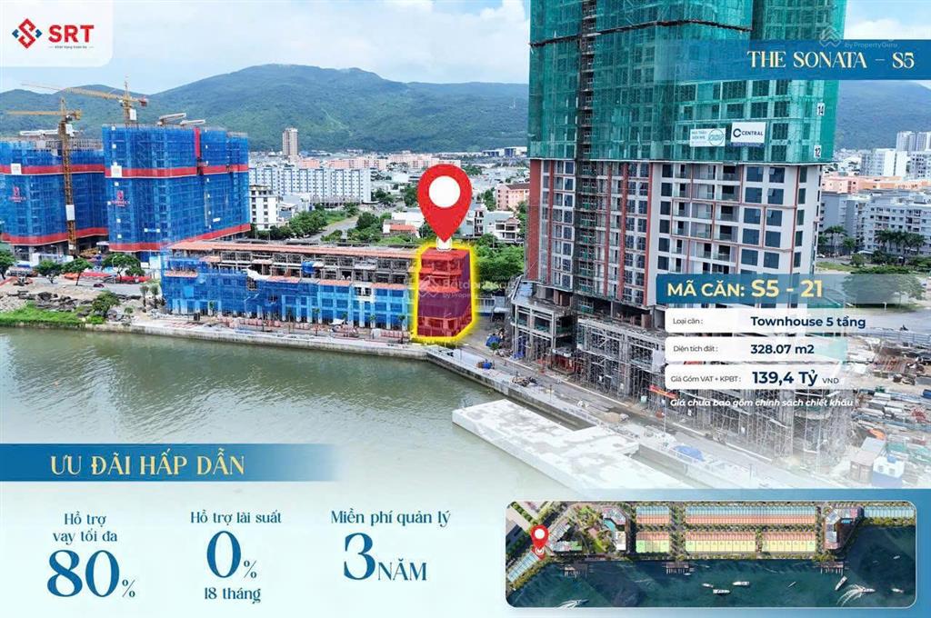 Siêu phẩm 5t s521 phân khu the sonata căn góc 3 mặt tiền sông hàn giá chủ đầu tư.  0905 661 ***