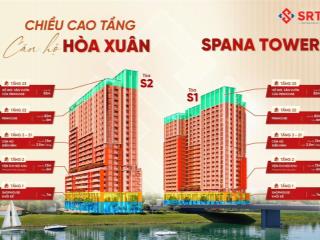Giỏ hàng đợt cuối spana tower  căn hộ sở hữu lâu dài 1 bước ra sông đà nẵng giá chỉ từ 57,9tr/m