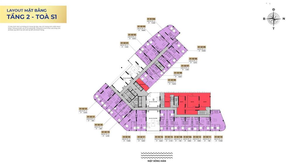 Nổi bật shop đế mặt sông giá hời sun symphony đà nẵng, góc s10118 238m, giá 99tr/m tts