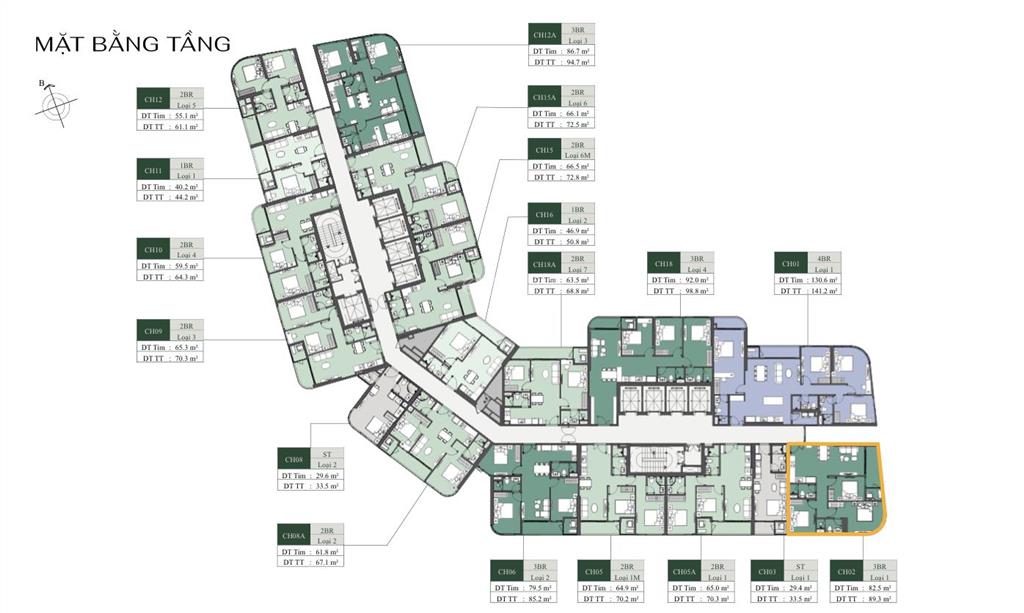 106 tr/m2 vốn 2,8 tỷ mua 3 ngủ  kính cong  view hồ  a2  80 m²  8,5 tỷ vay 80% ahls 0% tới 2027