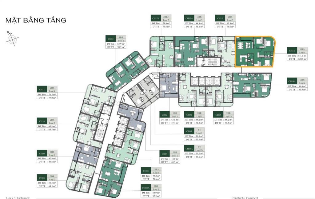 105 triệu/m2  vốn vào 4 tỷ  11,8 tỷ  112 m2  trục 16  a1  vay 80% ahls  3 ngủ kính cong