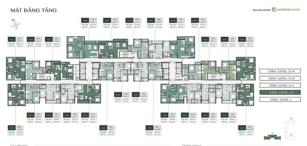 2 phòng ngủ 2 vs + 1 / 80m2  vay 80% ân hạn lãi suất 0%  tầng thoáng, mát