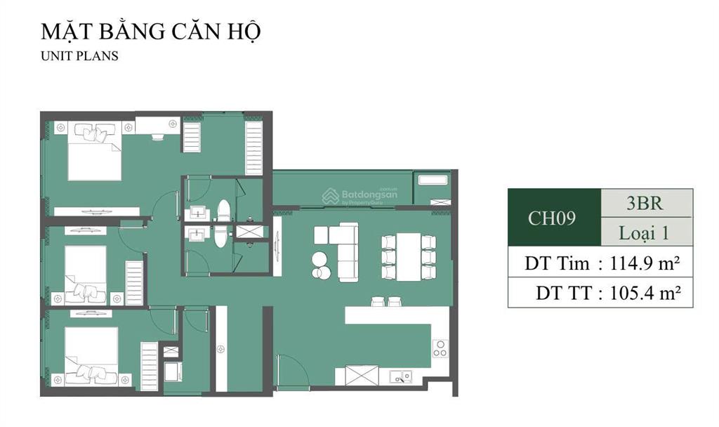 3 ngủ + 1  trục 09 a3  106 m2  tầng trung  12 tỷ  115 tr/ m2 vay 80% ahls giữa 2027  vốn 5 tỷ
