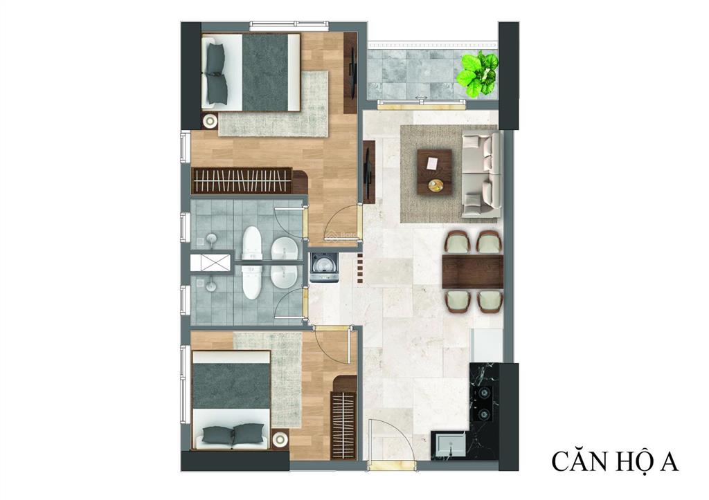 Chủ gửi bán căn hộ bcons solary 2pn2wc gái chỉ 1,9 tỷ đã vat  đã kí hđmb  bao sang tên