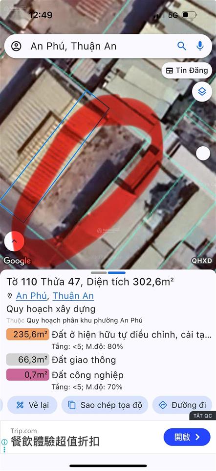 Bán đất mặt tiền phan đình giót ngay vòng xoay an phú  dt 302.6m2 có sẵn kho xưởng đang cho thuê