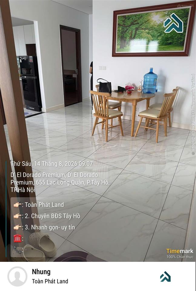 Căn 2 ngủ 70m2 sẵn sổ lâu dài tại tòa chung cư d. el dorado 2 giá 7.7 tỷ (bao phí + thương lượng)