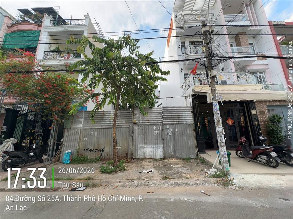 Bán đất khu tên lửa, mt đường số 25a, dt 4 x 20m, giá 8.5 tỷ