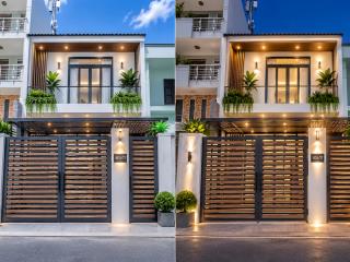 Bán nhà hẻm oto , 2 mặt tiền trước sau dương quảng hàm , dt  6m x 17m