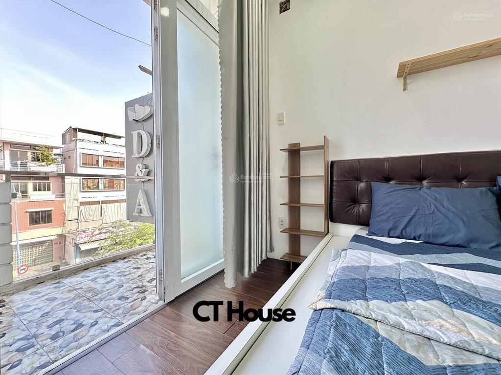 Cho thuê căn hộ 1pn ban công, tách bếp 35m2 full nội thất. ngay cầu bông đường lê văn duyệt giáp q1
