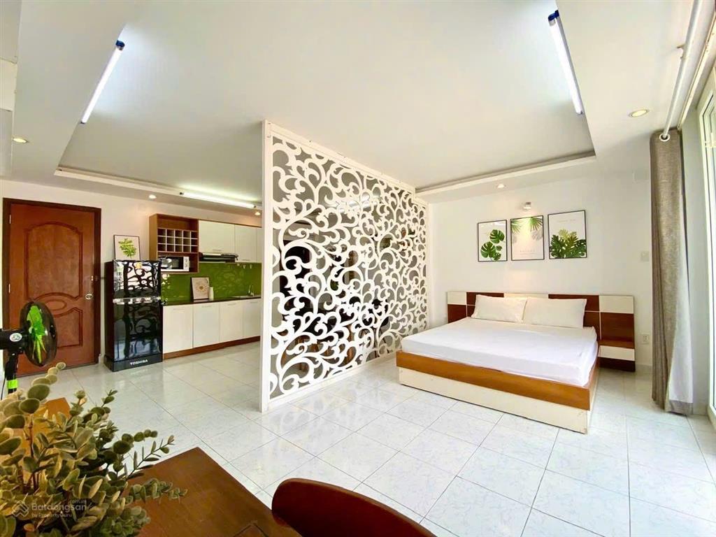 Cho thuê căn hộ 1pn, 50m2 full nội thất, có ban công khu vực q3  pn. an toàn pccc, nt mới