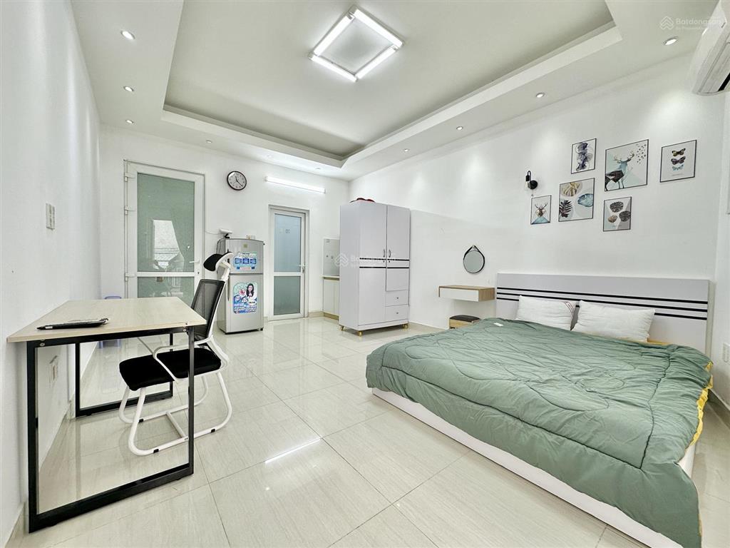 Cho thuê căn hộ 1pn, 50m2 full nội thất, có ban công khu vực q3  pn. an toàn pccc, nt mới