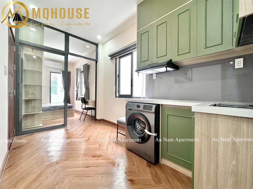 Cho thuê căn hộ 1pn, 50m2 full nội thất, có ban công khu vực q3  pn. an toàn pccc, nt mới