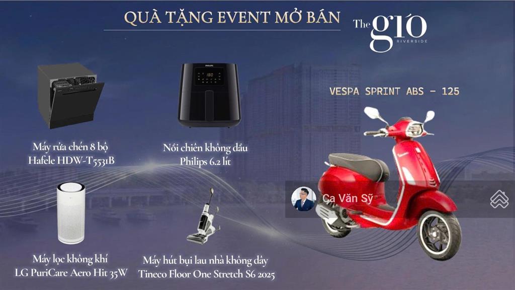 Duy nhất căn the gió view sông siêu đẹp, ck 25.5%, tặng veaspa, full nt 50tr  0902 999 ***