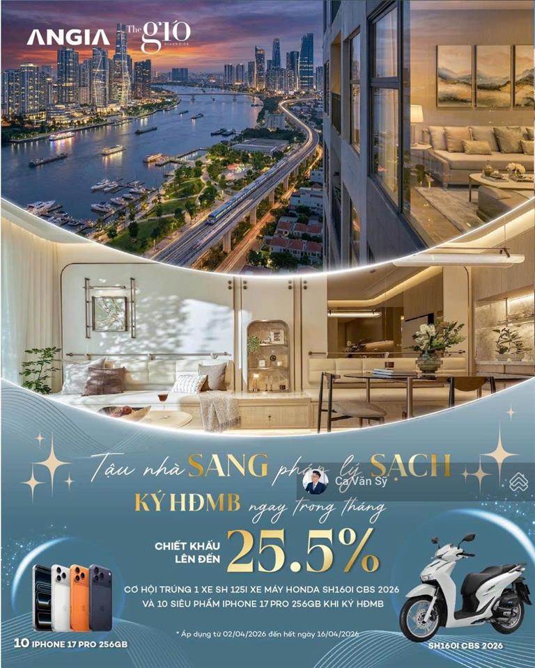 Chỉ 399tr, ck khủng 25,5% sở hữu ngay the gió riverside, tặng xe vespa, tặng nt, 50tr  0902 999 ***