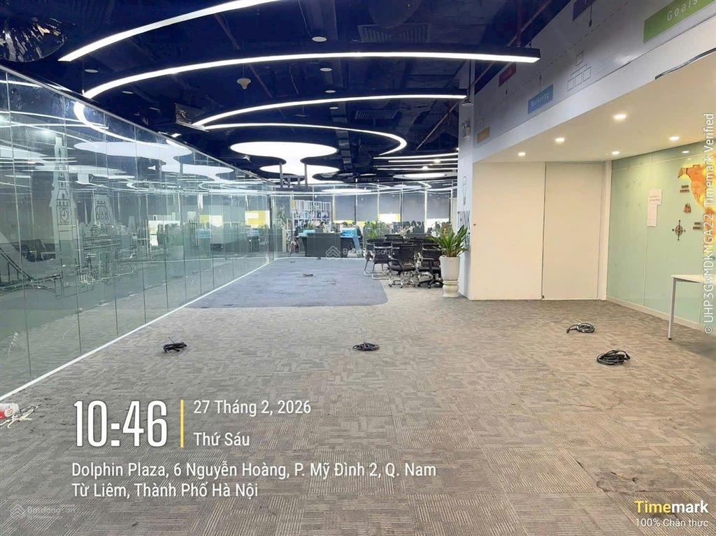 Bql chính chủ cho thuê văn phòng dolphin nguyễn hoàng 150m2 sẵn nội thất