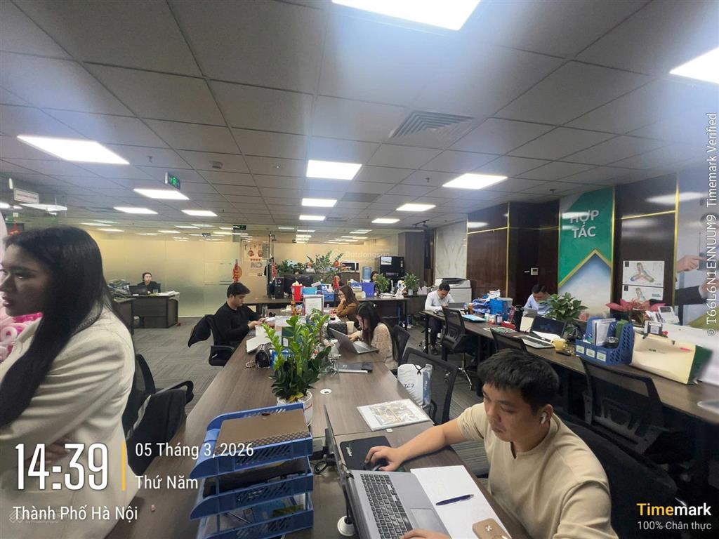 Cho thuê vp tòa nhà hh4 mỹ đình sông đà mặt phạm hùng dt 180m2 giá chỉ 230 nghìn/m2/tháng