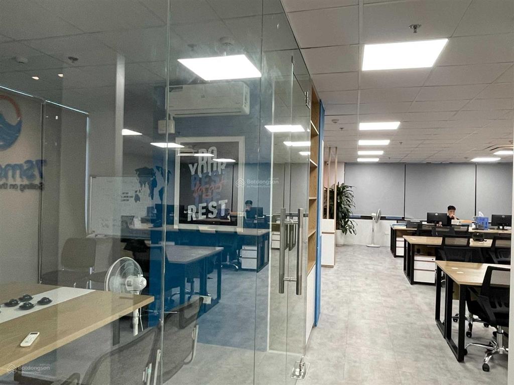 Sang nhượng 172m2 tòa hoàng ngân plaza, giá 300.000đ/m2/tháng, bàn giao điều hòa, trần, sàn