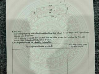 Bán đất tại đại từ, đại kim, hoàng mai, hà nội, 7,5 tỷ, 50 m2 hàng hiếm