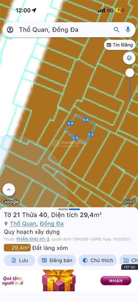 Bán nhà lô góc đống đa 6,5 tỷ, 29m2, 4 tầng, 3pn
