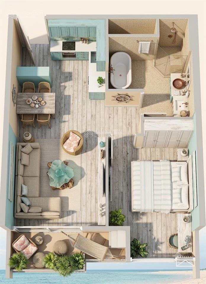 Cần bán gấp quỹ căn độc quyền cặp stu cạnh nhau giá tốt, tầng trung view trực diện biển siêu đẹp