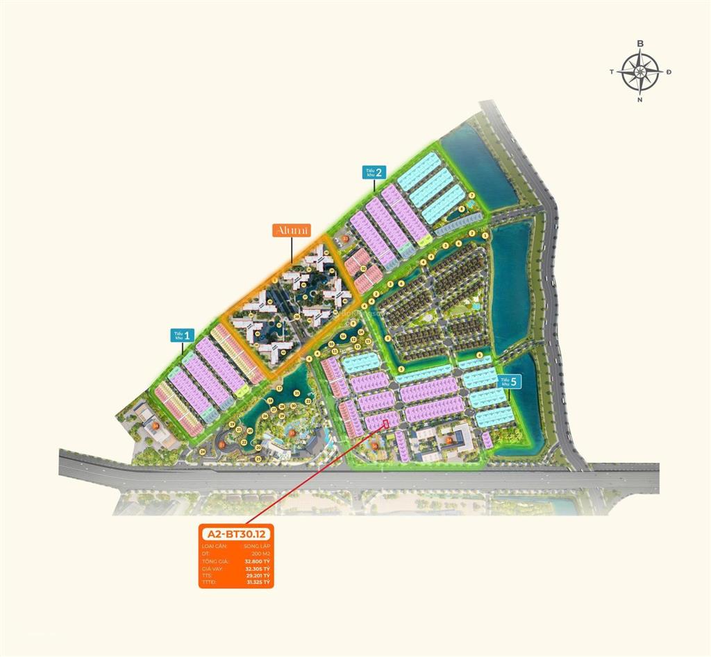 Alluvia  liền kề xẻ khe  sát hồ  140m2  20 tỷ  gần hồ trung tâm onsen alluvia city