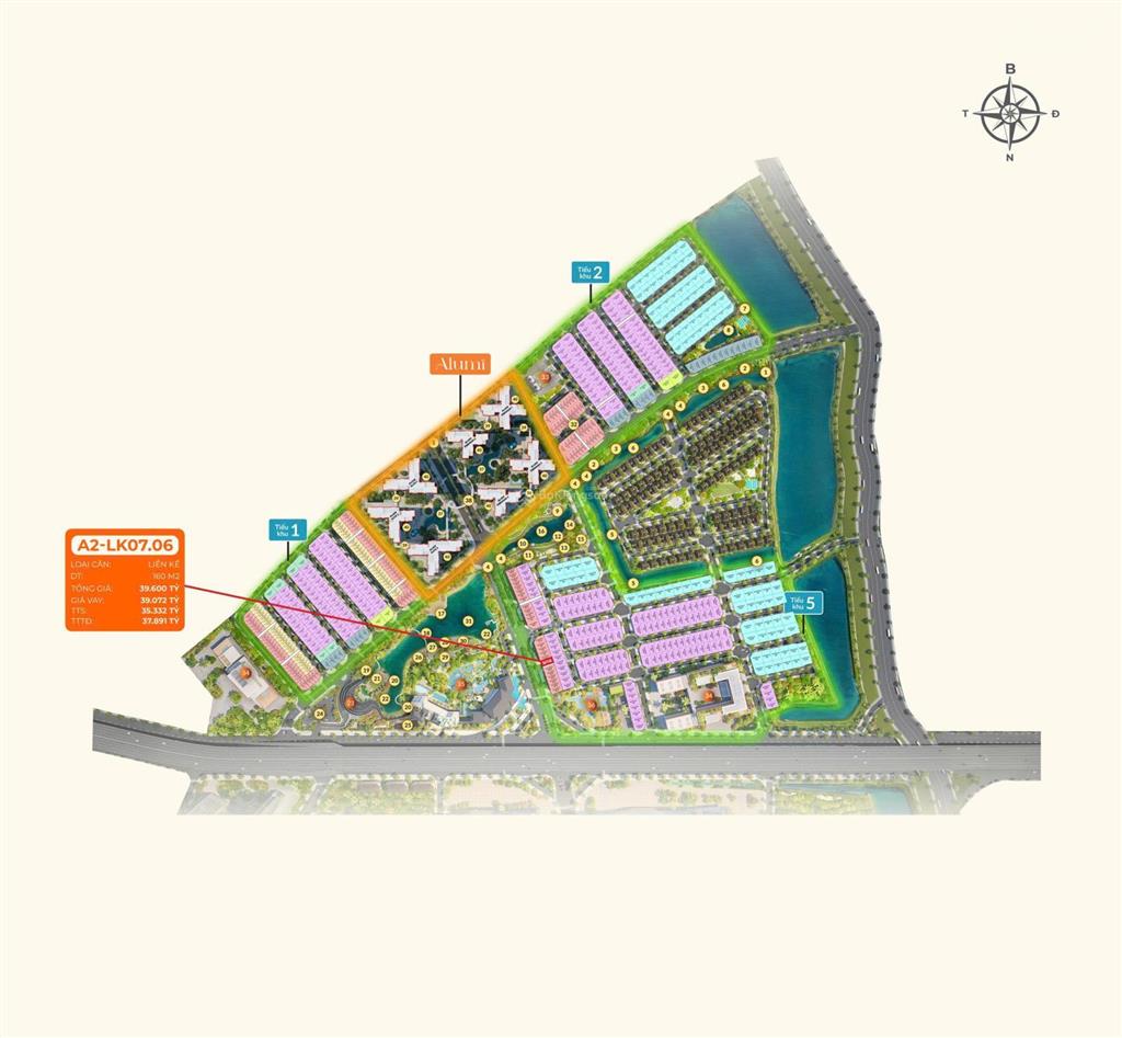 Alluvia  liền kề xẻ khe  sát hồ  140m2  20 tỷ  gần hồ trung tâm onsen alluvia city