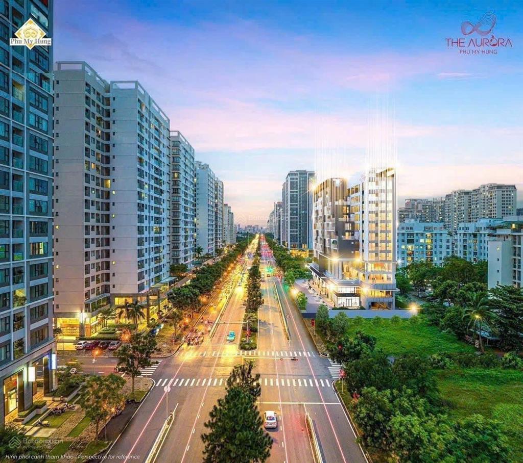 Bán shop 1 trệt, 1 lầu dự án the aurora mặt tiền nguyễn lương bằng, trực tiếp cđt phú mỹ hưng