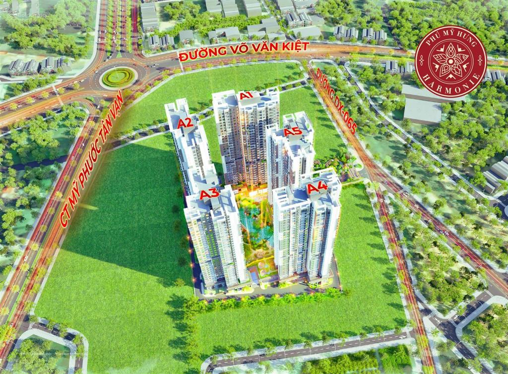Bán căn 3 phòng ngủ dự án harmonie phú mỹ hưng, trả trước chỉ 20%, lịch tt dài, chiết khấu cao