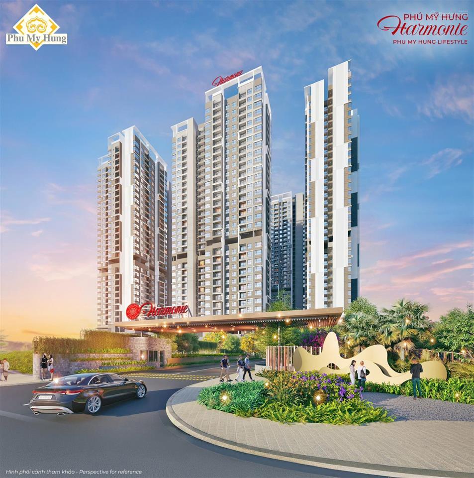 Căn 3pn dự án harmonie phú mỹ hưng tầng cao, giá chỉ 4,6 tỷ ô đậu xe riêng. trả trước chỉ 20%