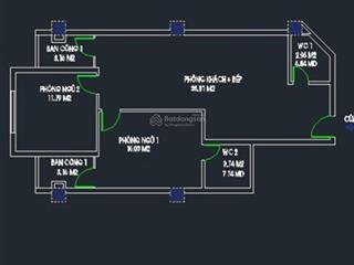 Bán căn hộ chung cư vinaconex 12  57 vũ trọng phụng 86m2 có 2pn  2wc nhà vuông vắn giá 7.x tỷ