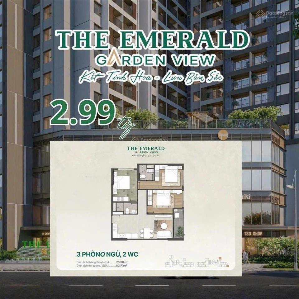 Giỏ hàng đẹp emerald garden view căn hộ trung tâm thuận an chỉ từ 1,39 tỷ góp nhẹ ~9 triệu/tháng