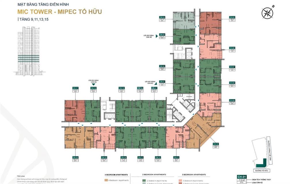 Bán liền kề tại mipec 54 tố hữu hàng ngoại giao  ký cđtđợt đầu, chọn vị trí đẹp 76m²  29.8 tỷ