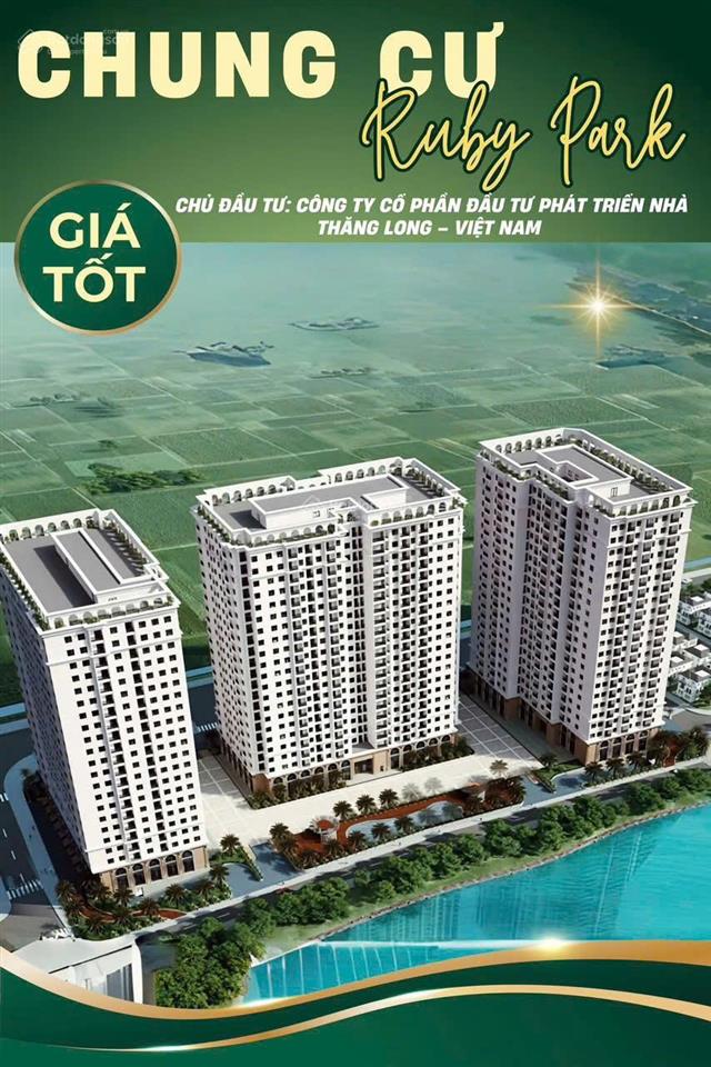 Trực tiếp chủ đầu tư dự án ruby park phúc lợi bàn giao 2027, có 4 tầng hầm