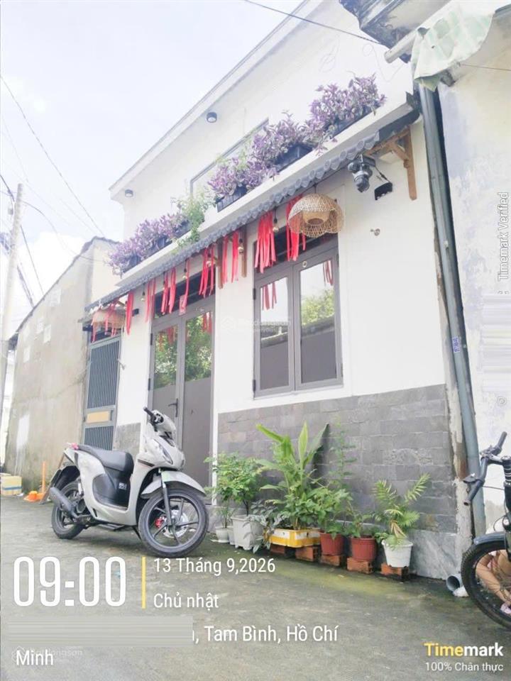 Nhà 1 trệt 1 lửng, ngay trường thcs tam bình, hẻm xe hơi, giá 4,6 tỷ.
