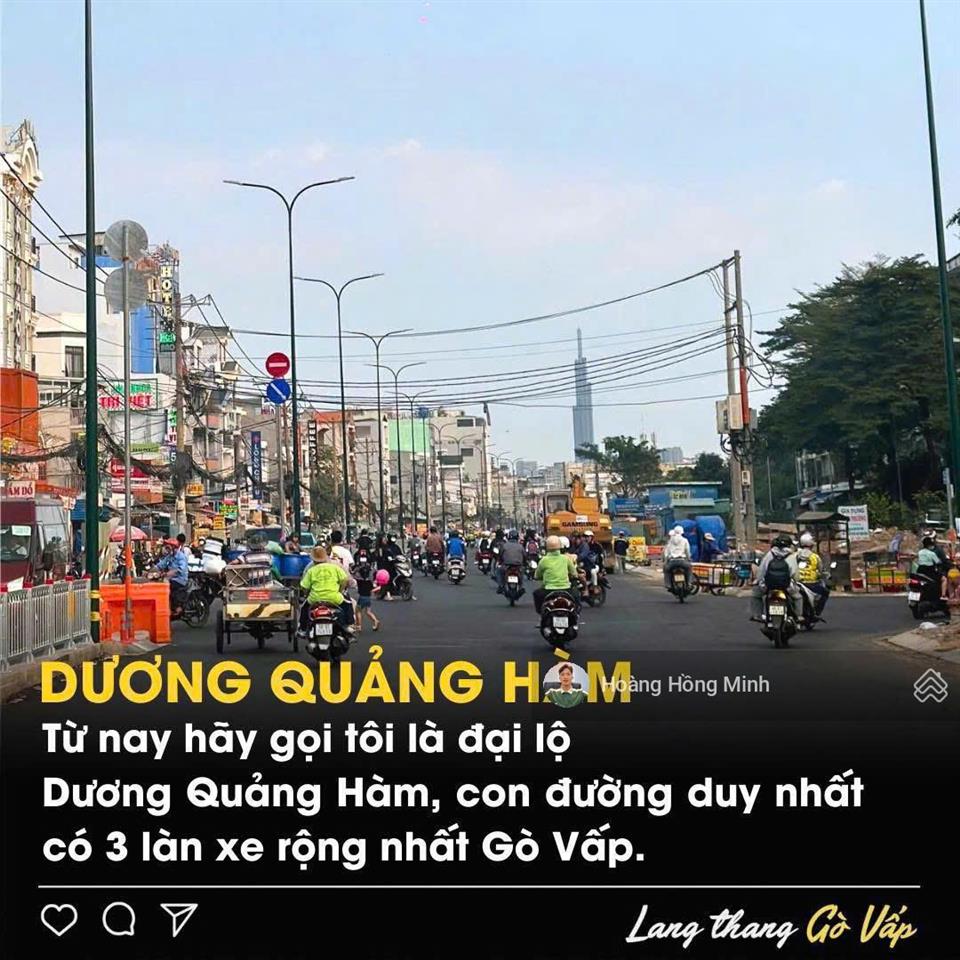 Nhà mặt tiền dương quảng hàm, p. 5, quận gò vấp (6x20  4 tầng  23 tỷ)