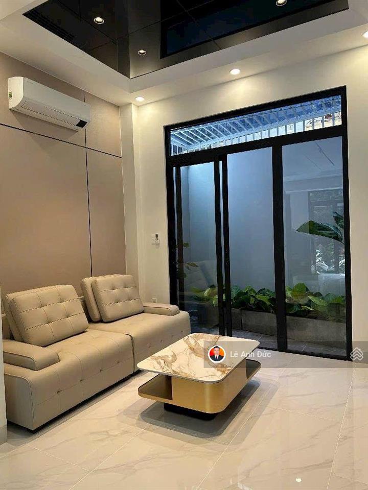 Tặng full nội thất cao cấp  bán nhà 4 tầng 2 mặt tiền trước sau ngang 6*10m hiện đại siêu hiếm