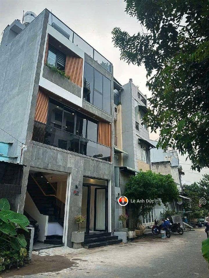 Tặng full nội thất cao cấp  bán nhà 4 tầng 2 mặt tiền trước sau ngang 6*10m hiện đại siêu hiếm