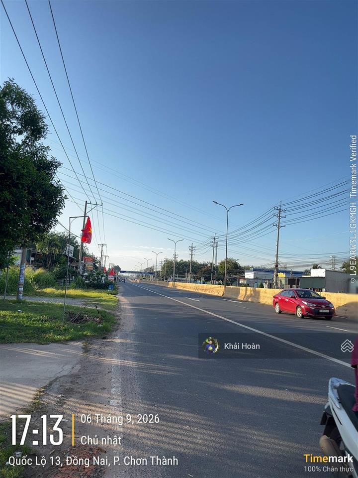 Chỉ 3.5 tỷ  700m2 đất quốc lộ 13  chơn thành bình phước, gần trạm thu phí, 7x100m  0934 081 ***