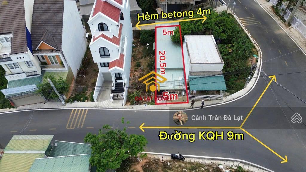 Bán lô đất đẹp 2 mặt tiền tại kqh ngô quyền p6 ( củ ) đà lạt.
