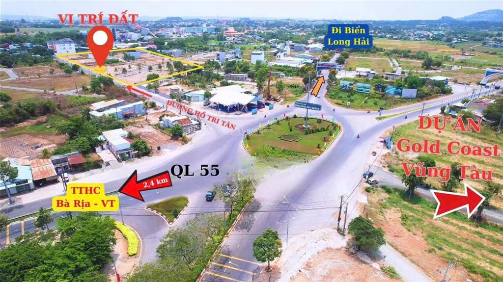 Bán đất bà rịa vũng tàu 171m2 | mặt tiền đường lớn | ngân hàng hỗ trợ 70% | chỉ 2,5 tỷ