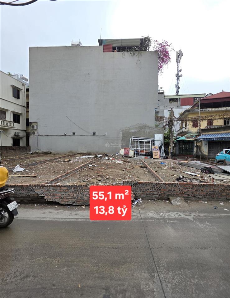 Bán ô đất phan đình giót hà đông, 13,8 tỷ. diện tích 55,6m2, đường oto tránh